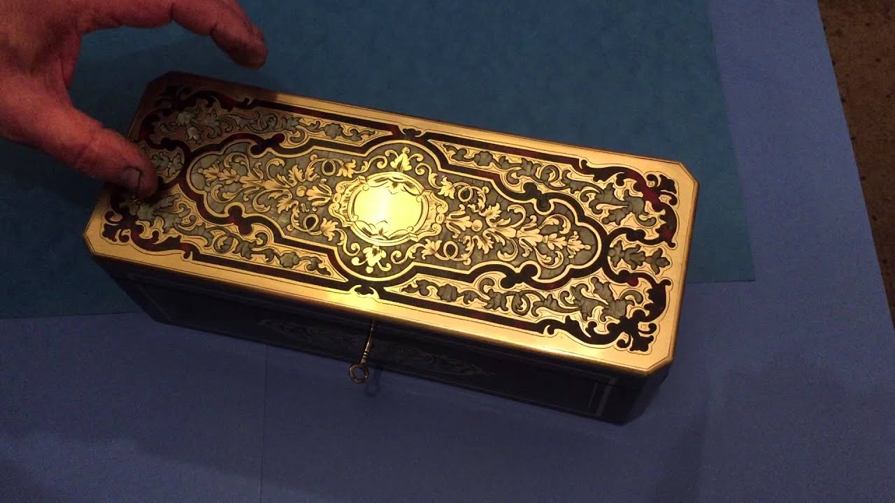 Antique French Boulle Vanity Box