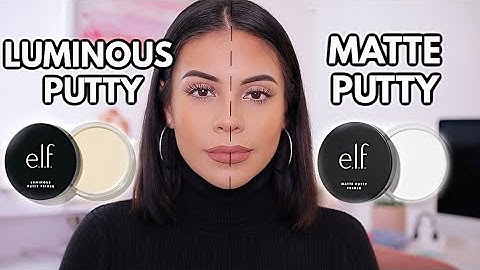 NEW ELF PUTTY PRIMERS: MATTE VS LUMINOUS / Which One Is Better? *12 hour wear test*