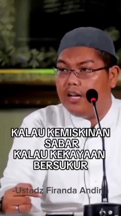 JIKA DIUJI DENGAN KEMISKINAN BERSABAR,JIKA DIUJI DENGAN KEKAYAAN BERSYUKUR