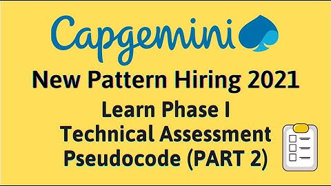 Explained Capgemini Pseudo code problems Set 2 |Capgemini Technical Assessment Pseudocode 2021 Batch