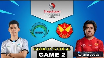 SMART OMEGA vs SRG GAME 2| SNAPDRAGON PRO SERIES CHALLENGE FINALS