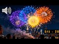 Night Skyscraper | New Years Eve Fireworks Ambience Sound 20