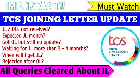 TCS jl update | Tcs joining letter not received | waiting for jl | Tcs jl update today | Tcs doj