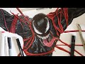 How to draw Venom with markers  Speedpaint