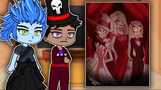 Disney Villains React To Hazbin Hotel | Alastor, Adam, Lucifer | Gacha react