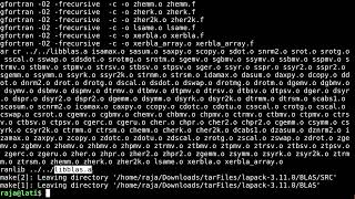 BLAS LAPACK Installation
