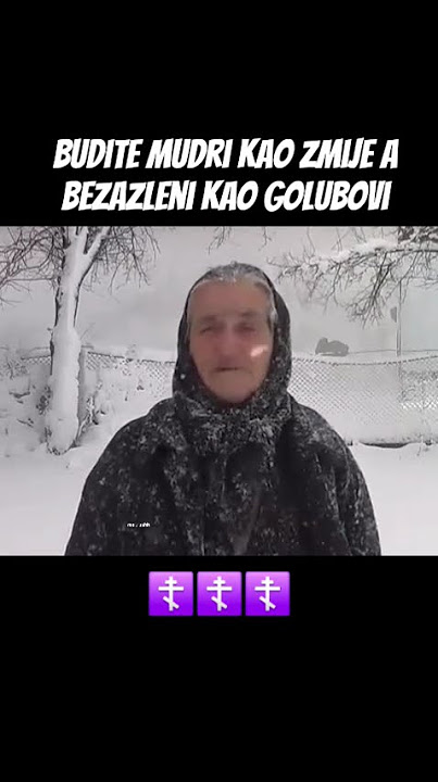 Бака одговара новинарки на питање да ли је требала да се сагради још једна црква у селу. Слава Богу.