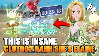 This P4 Elaine is INSANE Vs Abyss Galland | 23.48s Speedrun Explained and Builds | 7DS: Origin