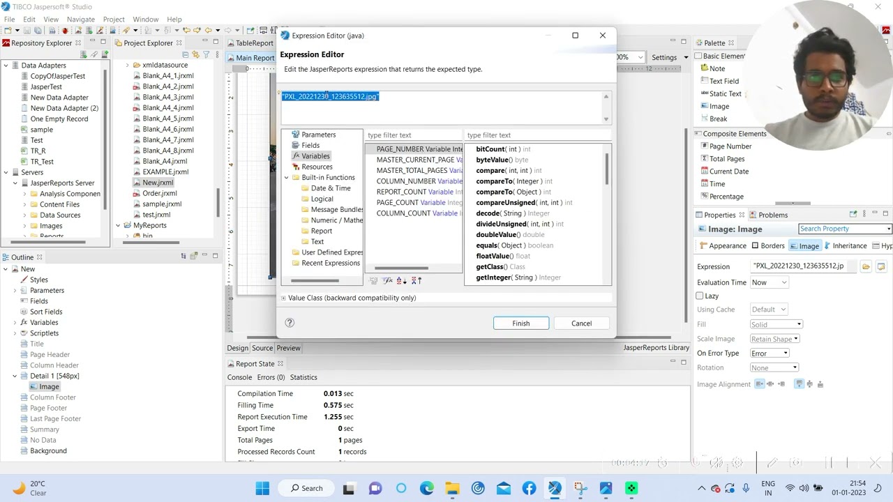 How to add image in jasper Report?