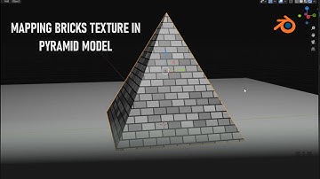 Blender Tutorial HOW TO MAKE BRICKS TEXTURE IN PYRAMID MODEL BLENDER 2.81a
