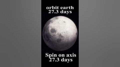 why we see only 1 side of the moon