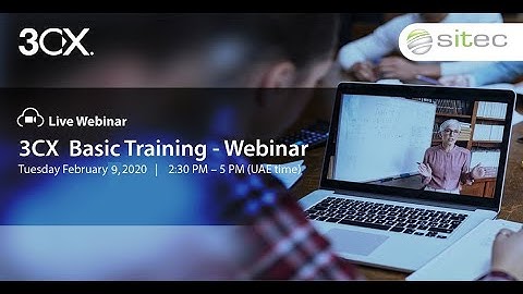 Webinar Recording 3CX Basic training 9 2 2021
