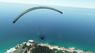Microsoft Flight Simulator 2020 | Paramotor (powered paraglider) flight in Sint Maarten