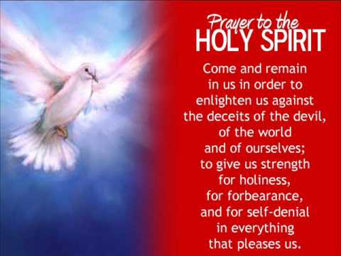 holy spirit prayer pope god