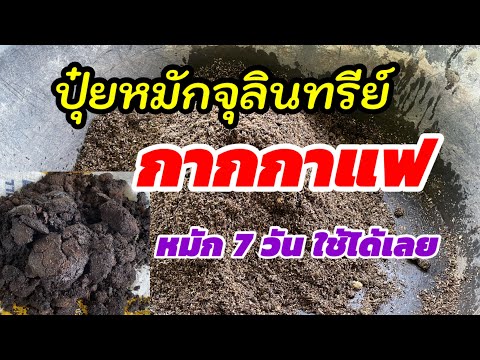 431/ "ปุ๋ยหมักจุลินทรีย์กากกาแฟ" ปุ๋ยดีมีไนโตรเจนสูง /Coffee grounds microbial compost