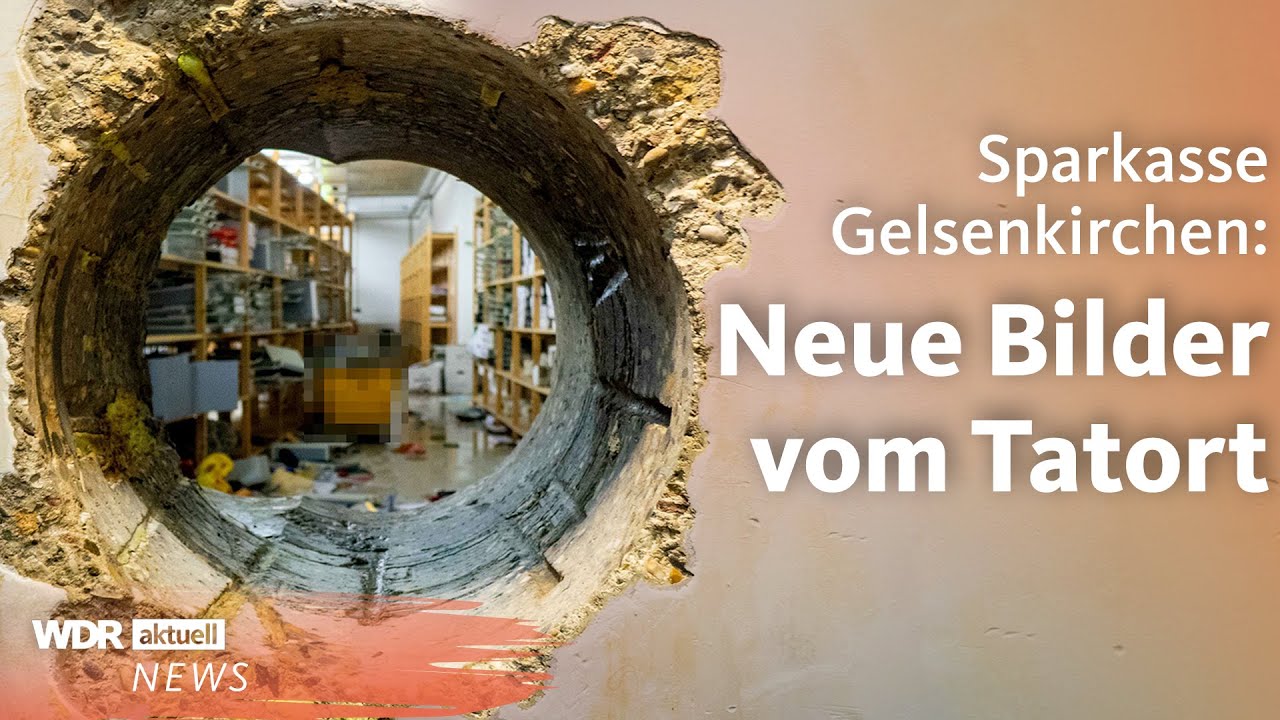 Sparkasse Gelsenkirchen: Neue Bilder zeigen Einbruch und Chaos am Tatort | WDR Aktuelle Stunde