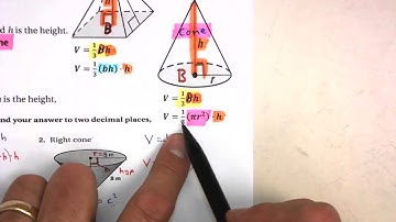 11.7a (2 of 2) Volumes of Pyramids and Cones