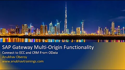 SAP Gateway OData Multi Origin Functionality | SAP OData training | Create OData service from ABAP