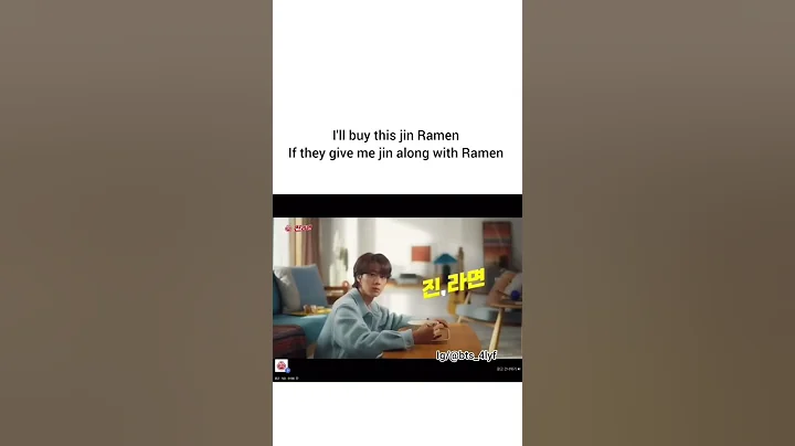 Finally 🤩Jin x Jin Ramen🤤 Yokohama Commercial Advertisement😋#shorts #bts #jin #jinramen