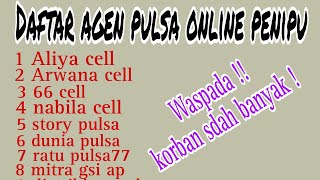 Agen pulsa penipu GSI,Arwana cell,Aliya cell,distributor pulsa,top cell,nabila cell, DLL screenshot 5