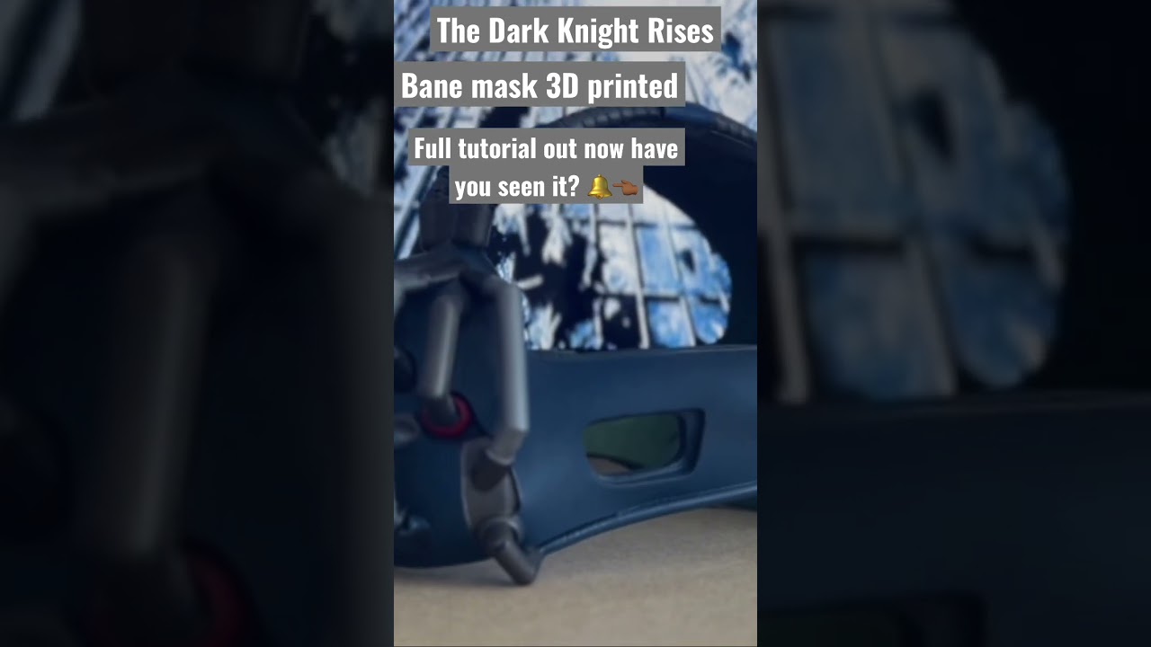 The Dark Knight Rises Bane Mask 3D printed replica. 