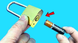 Open ANY PadLock without a Key in a flash! How to UNLOCK MAGIC