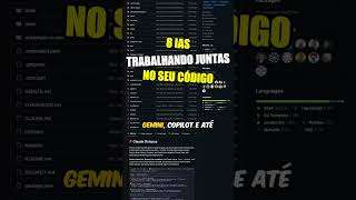 Claude Code, Codex, Gemini e Cursor — 8 IAs trabalhando juntas no seu código. #AI #Shorts