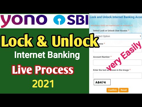 How to Lock & Unlock internet banking?Yono SBI Lock?2021 New Process?Kaise lock kiya jata hai