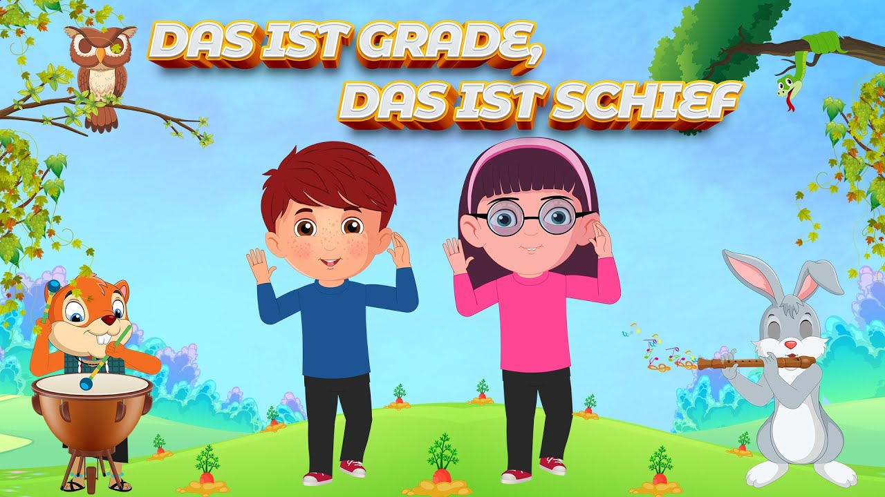 Das ist gerade, das ist schief Gesang + Klavier, Gitarre PDF Noten von