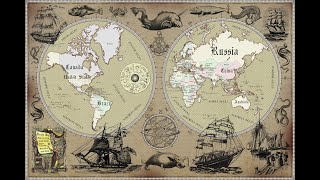 21 vintage map