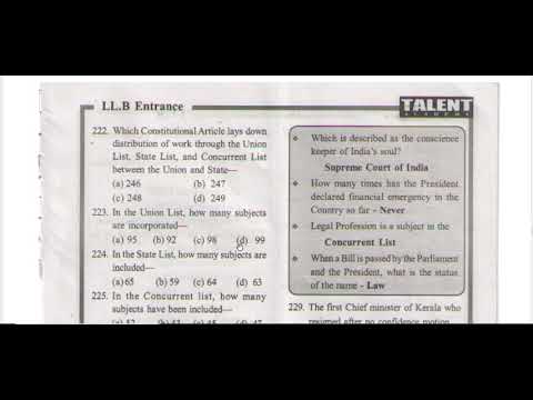 LLB -ENTRANCE COACHING -2021-CONSTITUTION-PART-5-