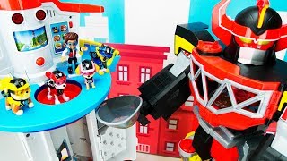 Paw Patrol vs Megazord बच्चों के लिए शैक्षिक खिलौना वीडियो! screenshot 3