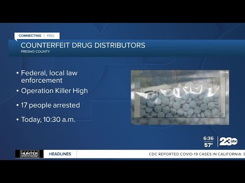 Counterfeit drug distribution ring in Fresno County