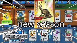 NEW season, review, long-awaited(Jurassic World The Game)