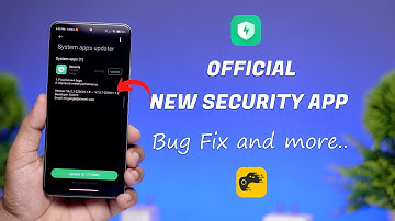 Official New Security App Update With New SideBar and Bigs fix Improved Performance