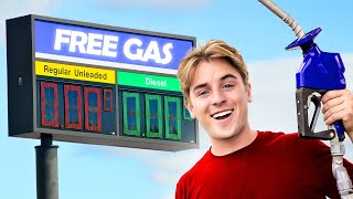 We Opened a FREE Gas Station!