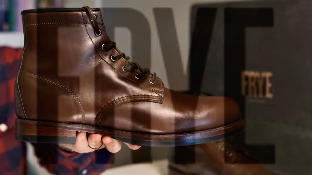 FRYE John Addison Lace Up Leather Boots - Made in USA Frye John Addison Lace Up 87083 Mens Brown Leather Casual  main image 4
