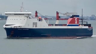 MV Stena Forwarder Departs Belfast, 26/6/25