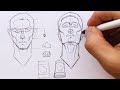 How to Draw Faces Looking Up