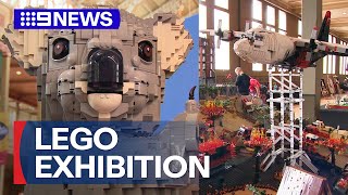 Lego exhibition opens in Melbourne | 9 News Australia