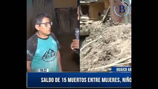 SECOCHA La ayuda va llegando poco a poco al lugar de consecuencias