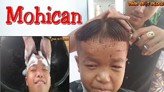 Lần Đầu Cu Lùn Đi Gội Đầu, Hớt Tóc Kiểu Mohican Và Cái Kết !