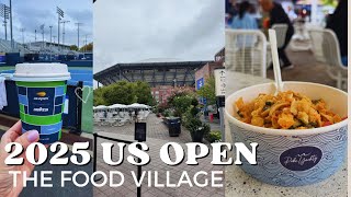 Hastily Made Video of Food Options at the 2025 US Open - The Food Village - Menus with prices