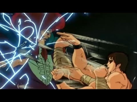 Ken destroys Zaria and the bell, freeing the city's inhabitants from Zaria's spell - 北斗の拳