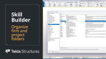 Organize project and firm folders in Tekla Structures