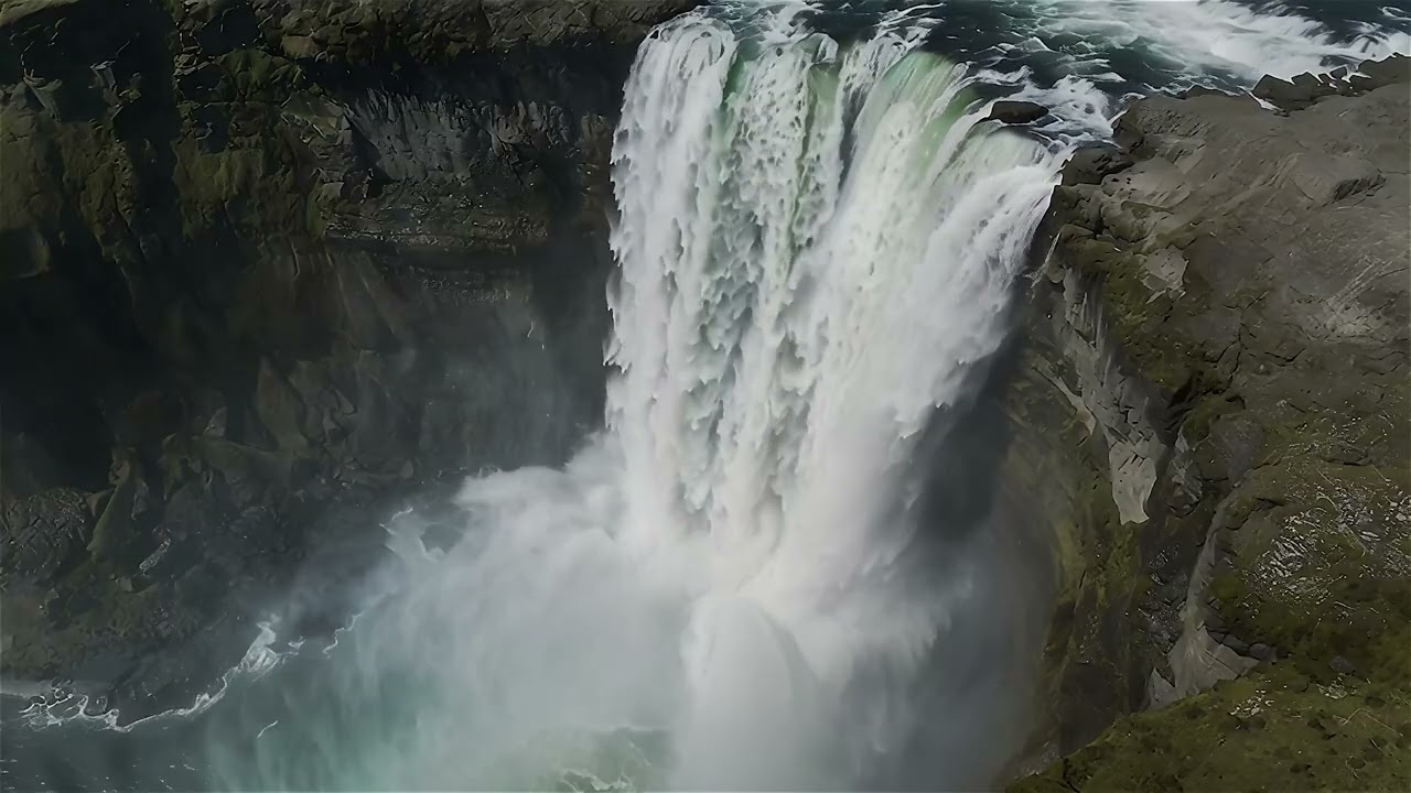 Amazing Waterfall 4K | Waterfall with Sound | Ambiance for Restful Sleep Relaxing Nature Sounds