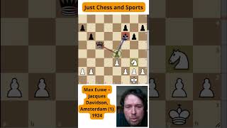 Max Euwe gana un peón y vence a Jacques Davidson (1924)