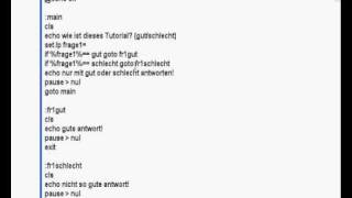Batch Tutorial Variablen [deutsch]