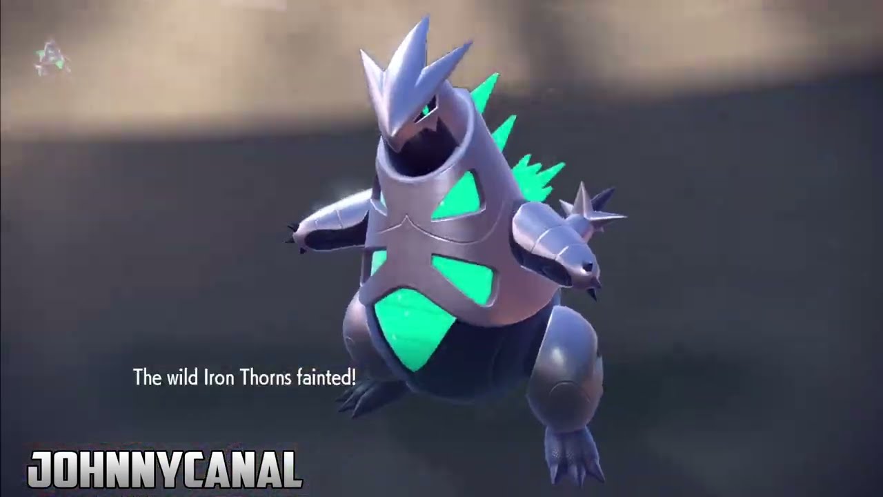 Shiny Iron Thorns Paradox Signature Move Pokémon Scarlet and Violet