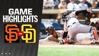 Giants vs. Padres Game Highlights (3\/31\/24) | MLB Highlights